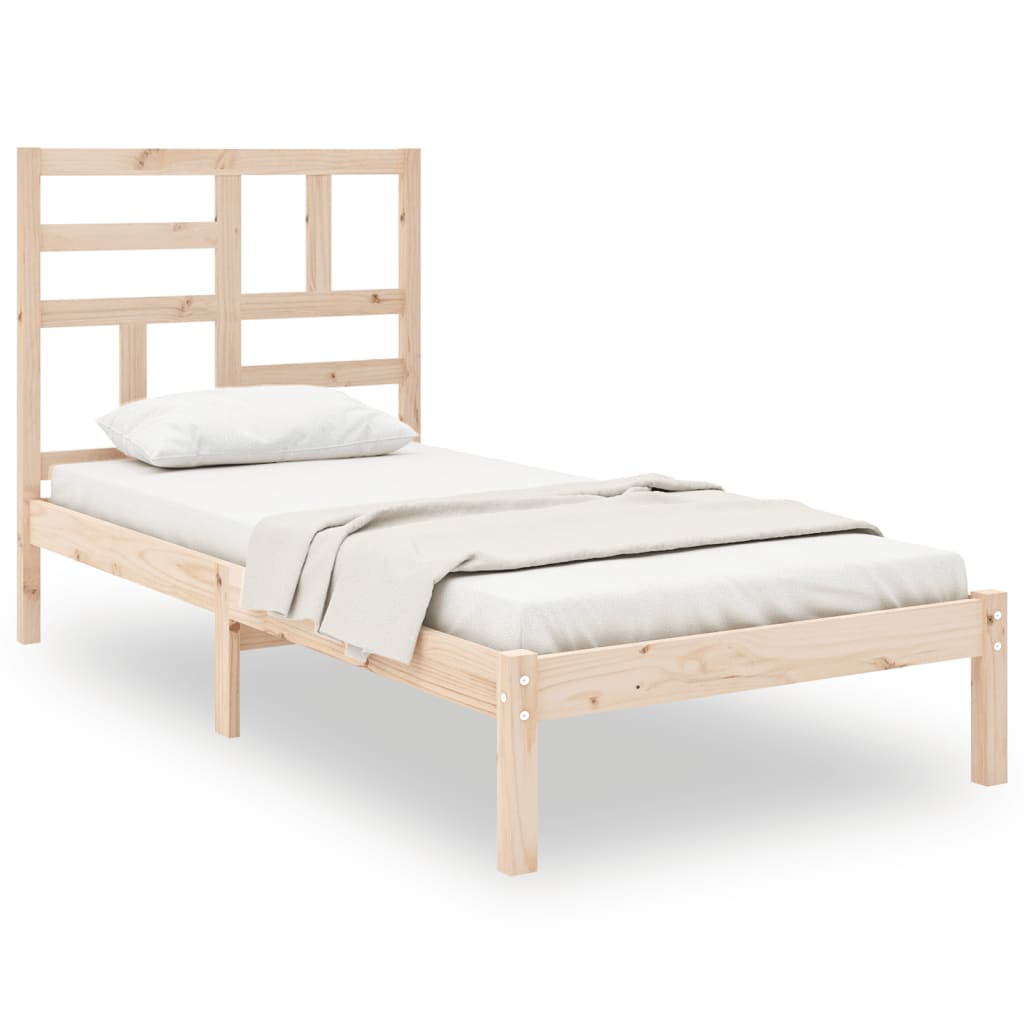 Okvir za krevet od masivnog drva 75 x 190 cm jednokrevetni