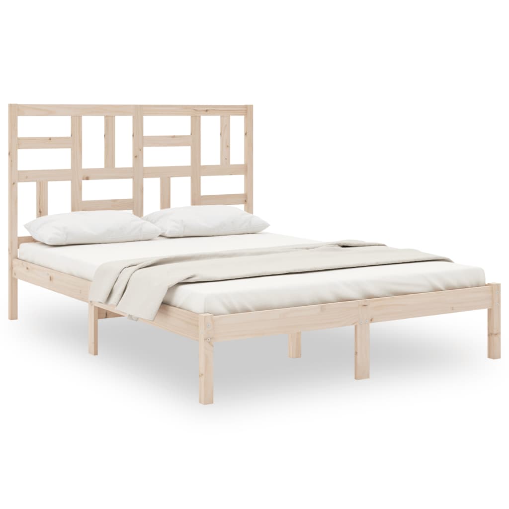 Okvir za krevet od masivnog drva 140 x 190 cm
