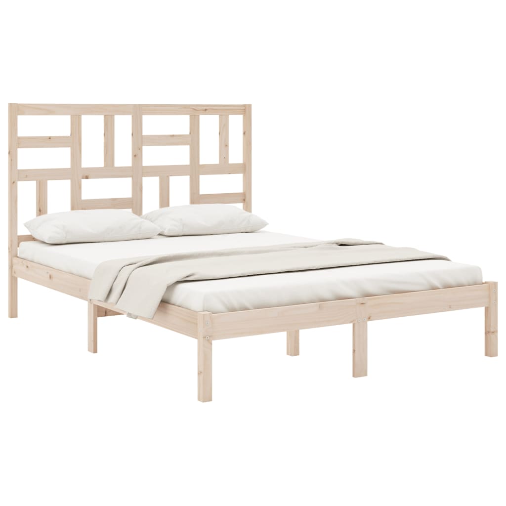 Okvir za krevet od masivnog drva 140 x 190 cm