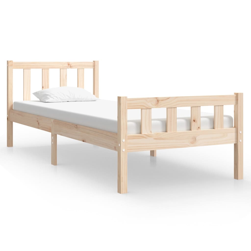 Okvir za krevet od masivnog drva 75 x 190 cm jednokrevetni