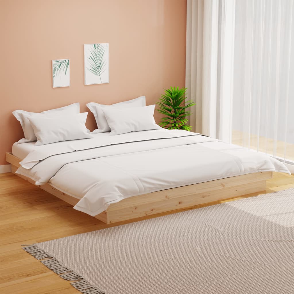 Okvir za krevet od masivnog drva 180 x 200 cm veliki bračni