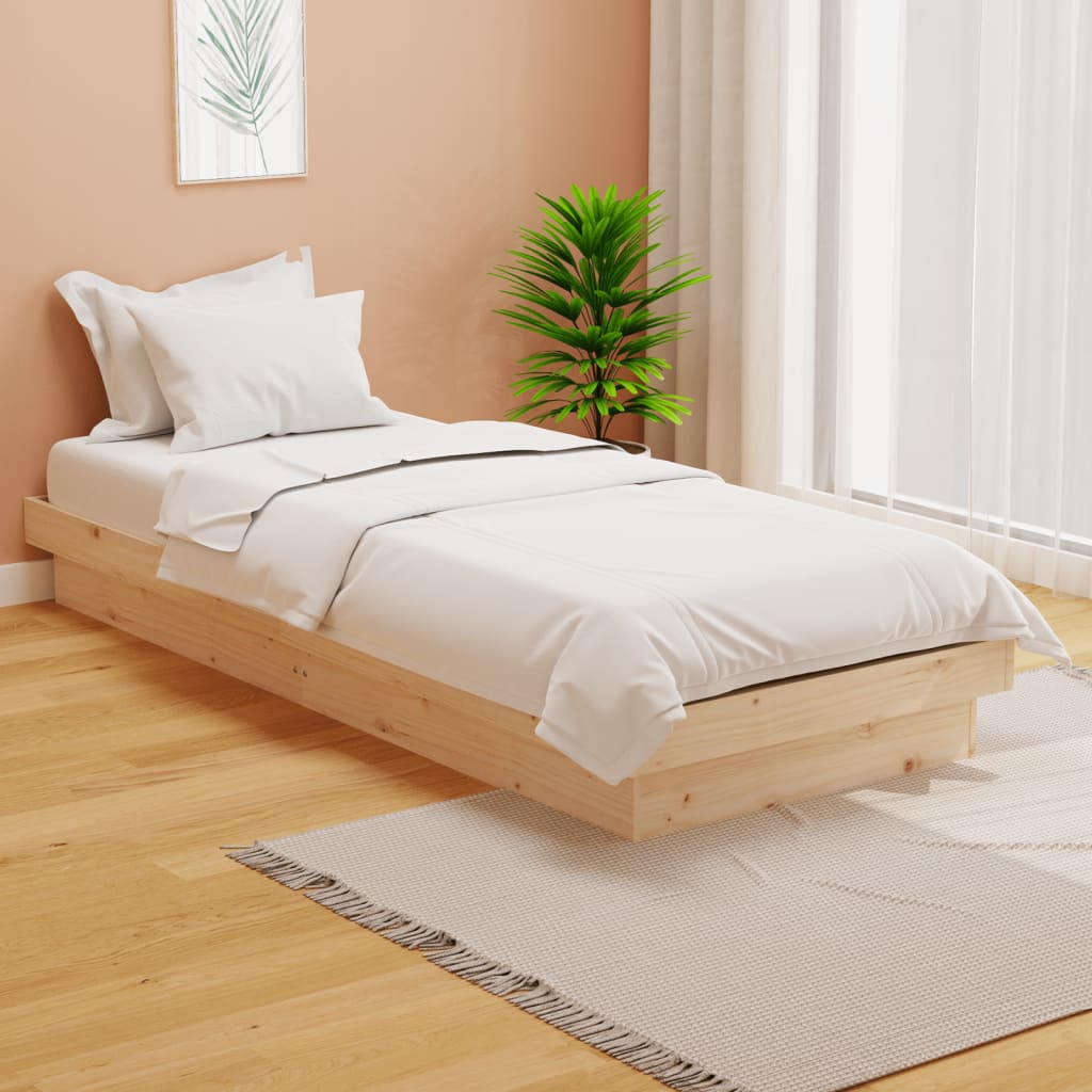 Okvir za krevet od masivnog drva 75 x 190 cm jednokrevetni