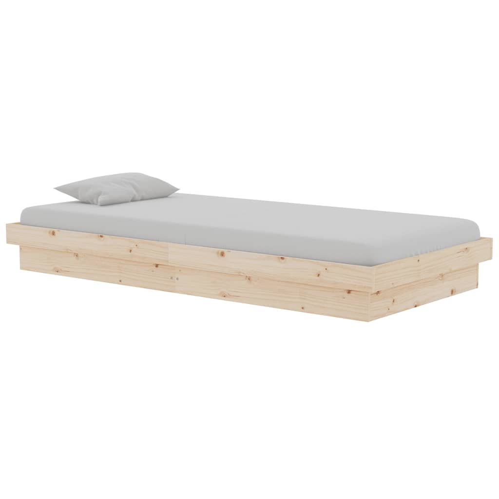 Okvir za krevet od masivnog drva 90 x 190 cm jednokrevetni