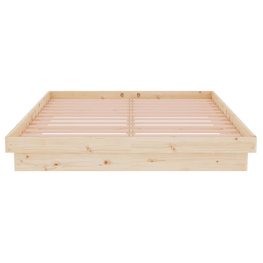 Okvir za krevet od masivnog drva 140 x 190 cm