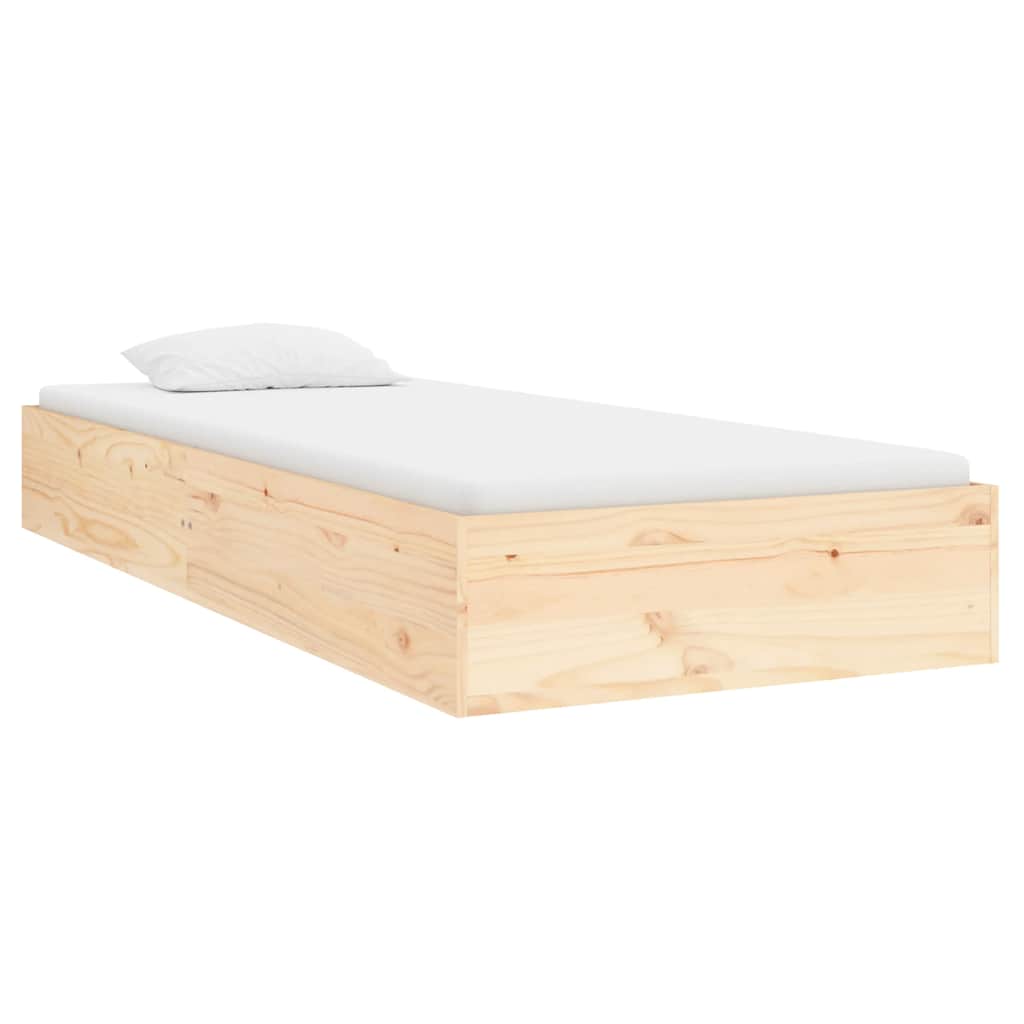 Okvir za krevet od masivnog drva 75 x 190 cm jednokrevetni