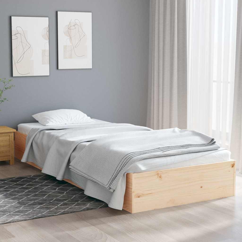 Okvir za krevet od masivnog drva 75 x 190 cm jednokrevetni