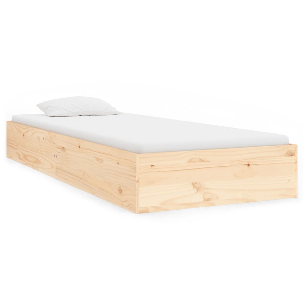 Okvir za krevet od masivnog drva 90 x 190 cm jednokrevetni