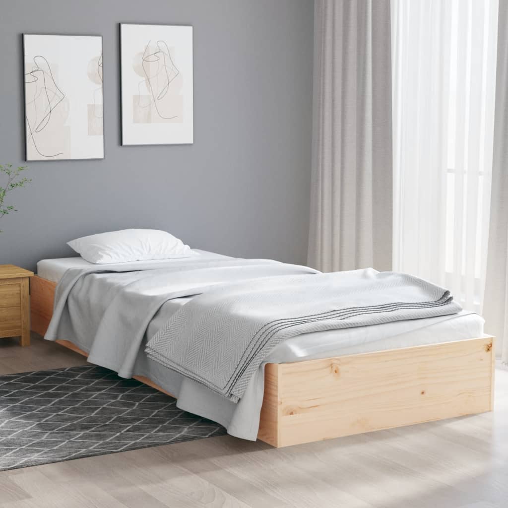 Okvir za krevet od masivnog drva 90 x 190 cm jednokrevetni