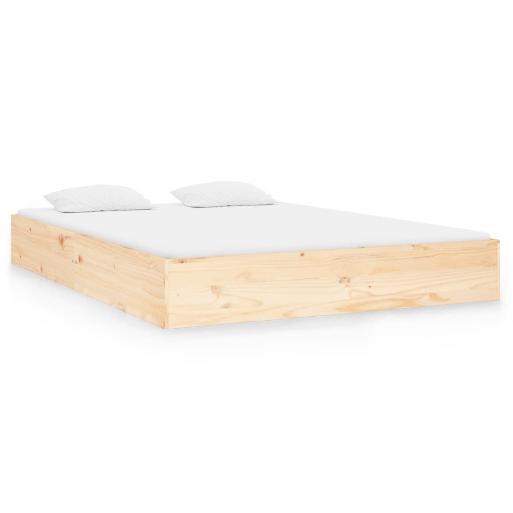 Okvir za krevet od masivnog drva 120 x 190 cm mali bračni