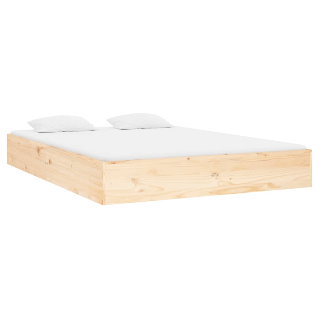 Okvir za krevet od masivnog drva 135 x 190 cm bračni