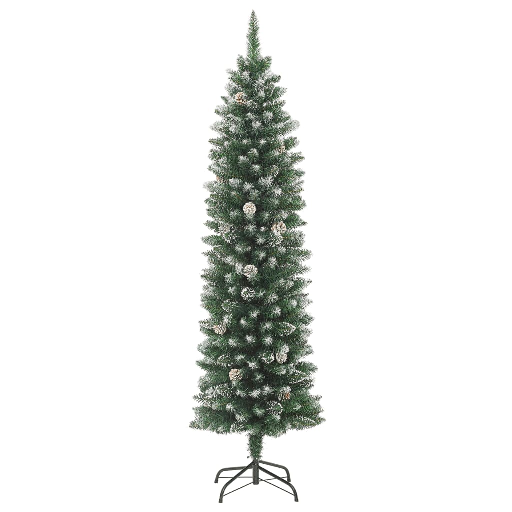 Umjetno usko božićno drvce sa stalkom 210 cm PVC