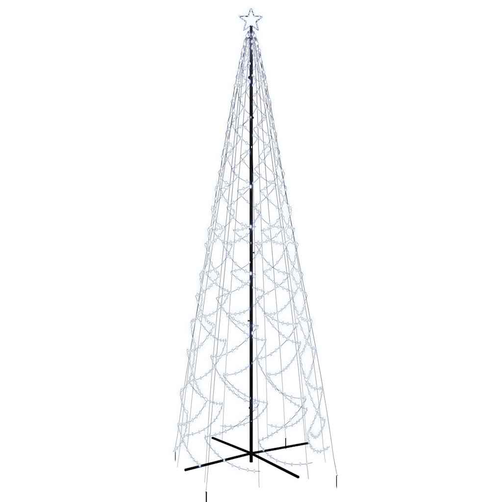 Stožasto božićno drvce hladno bijelo 1400 LED žarulja 160x500cm
