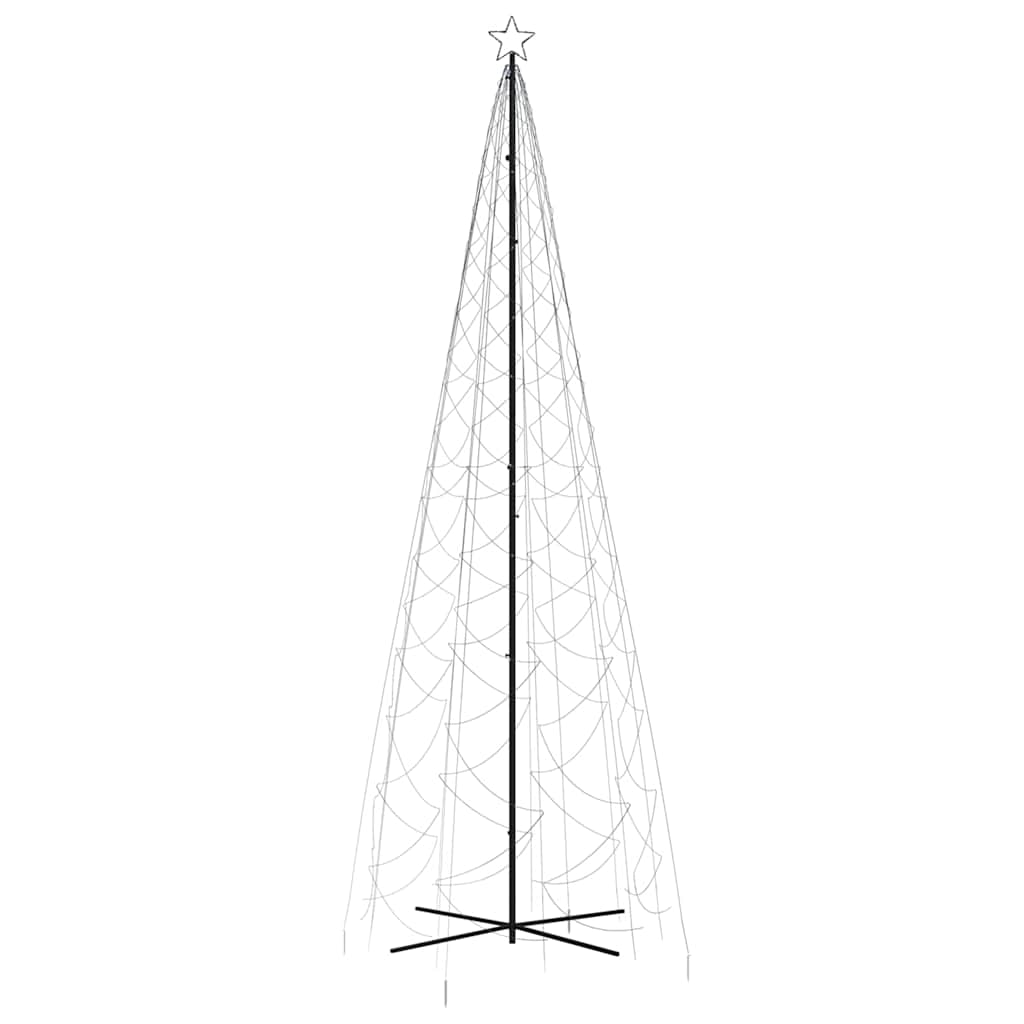 Stožasto božićno drvce hladno bijelo 1400 LED žarulja 160x500cm