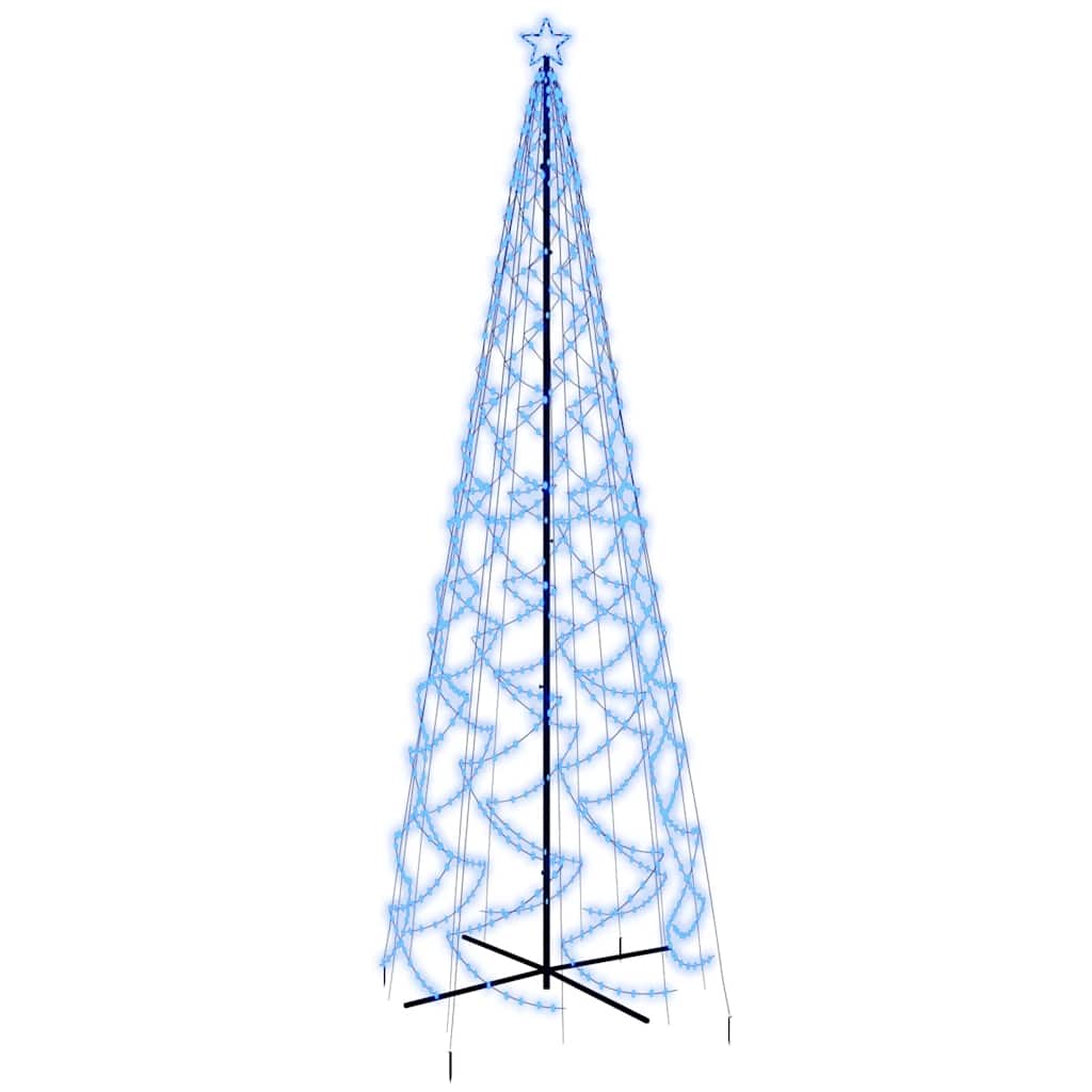 Stožasto božićno drvce plavo 1400 LED žarulja 160 x 500 cm