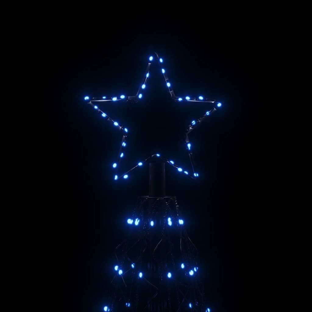 Stožasto božićno drvce plavo 1400 LED žarulja 160 x 500 cm