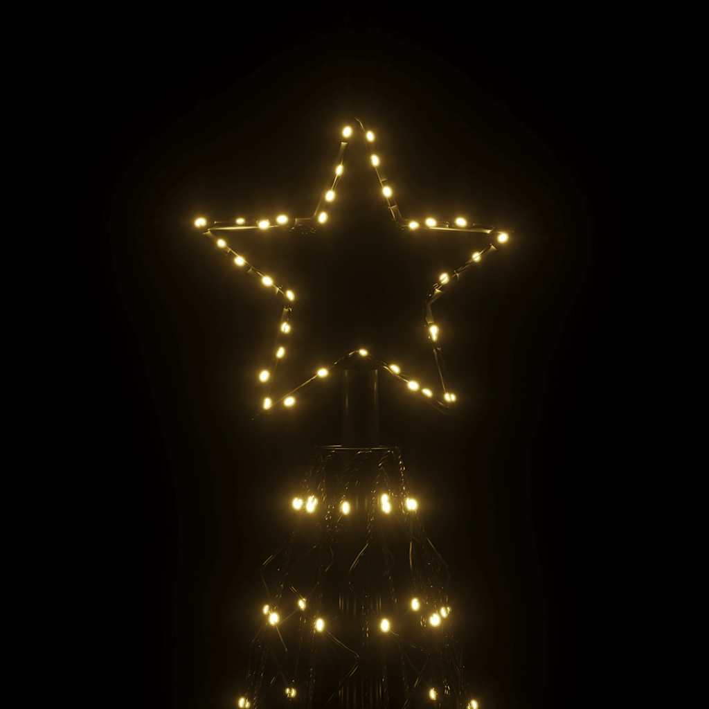 Stožasto božićno drvce toplo bijelo 1400 LED žarulja 160x500 cm