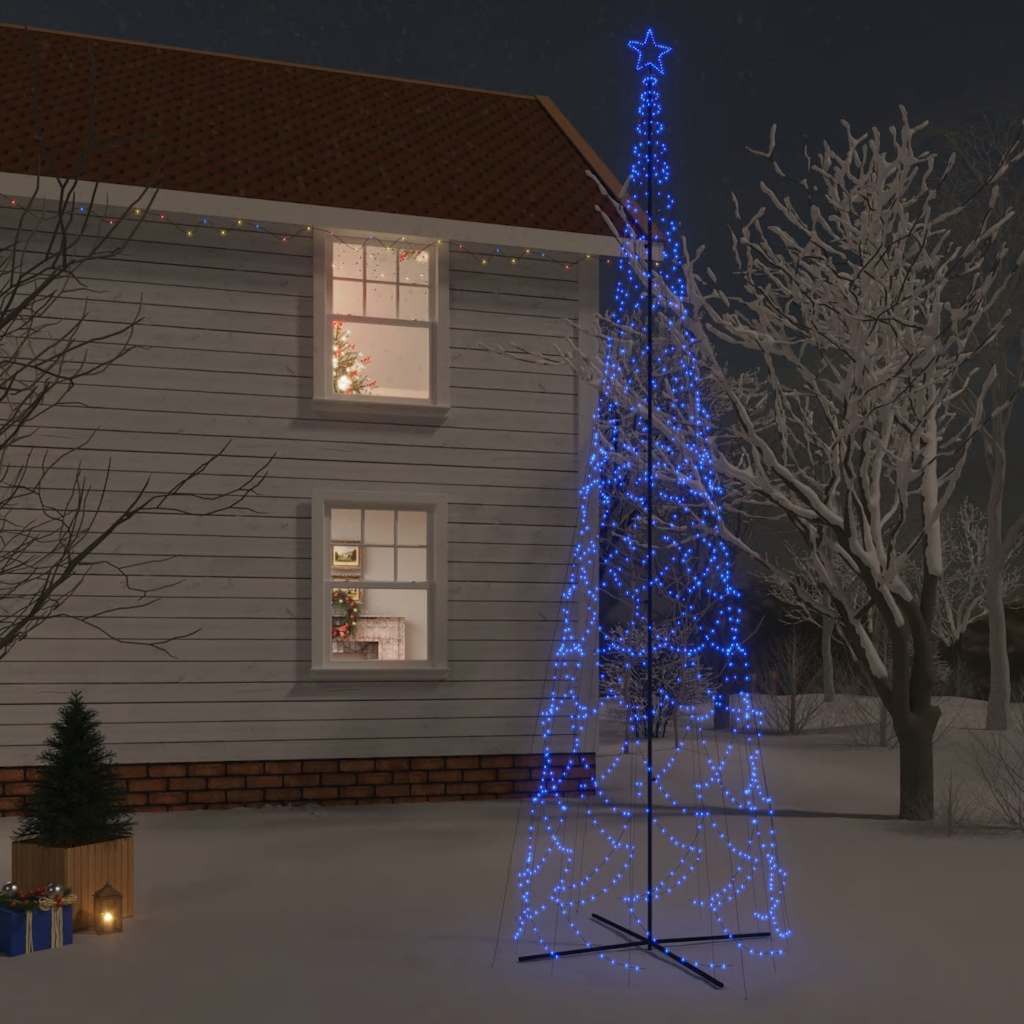 Stožasto božićno drvce plavo 3000 LED žarulja 230 x 800 cm