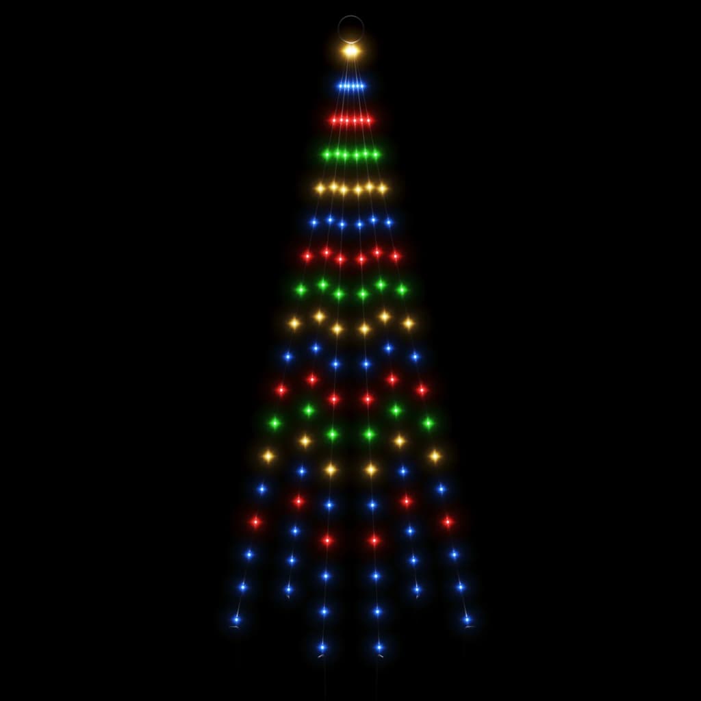 Božićno drvce na stijegu 108 LED žarulja šarene 180 cm