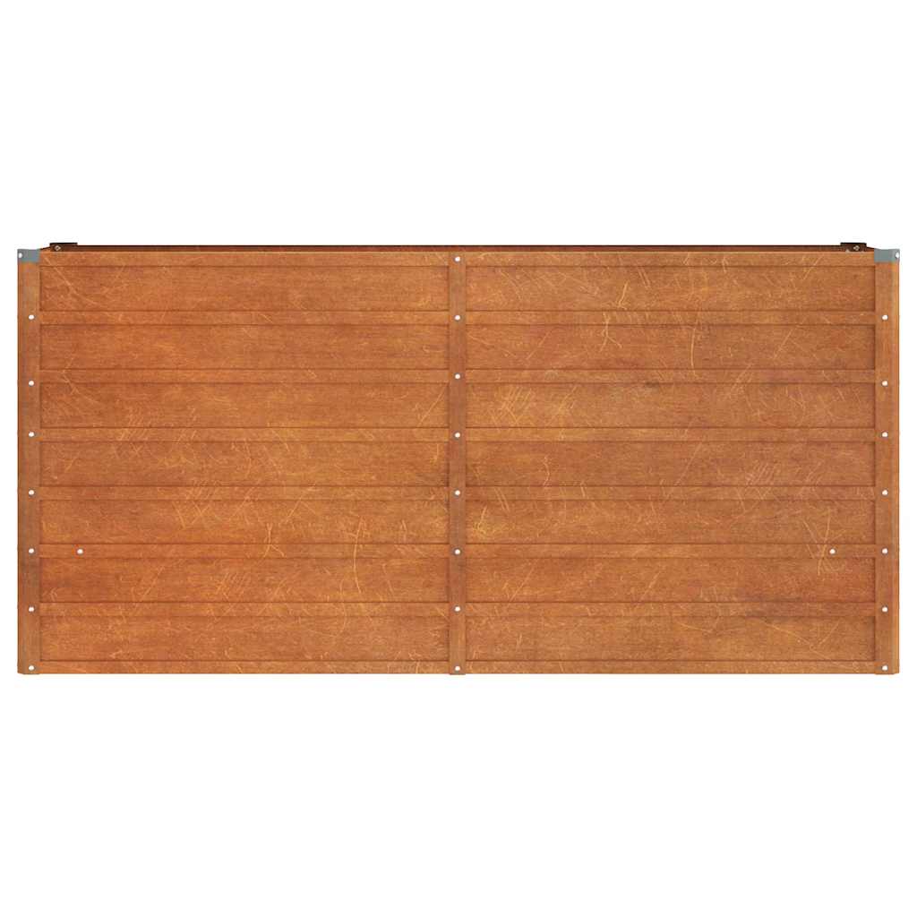 Povišena vrtna gredica boja hrđe 160 x 40 x 77 cm čelik COR-TEN