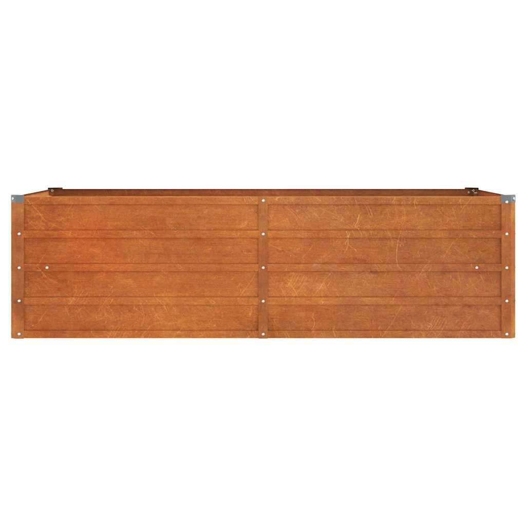 Povišena vrtna gredica boja hrđe 160 x 80 x 45 cm čelik COR-TEN