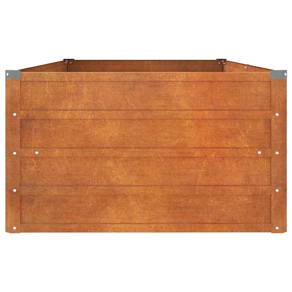 Povišena vrtna gredica boja hrđe 160 x 80 x 45 cm čelik COR-TEN