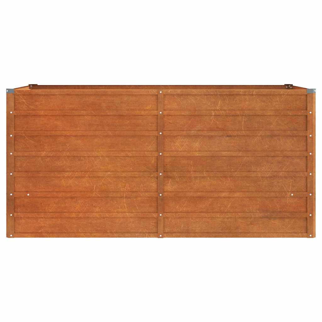 Povišena vrtna gredica boja hrđe 160 x 80 x 77 cm čelik COR-TEN