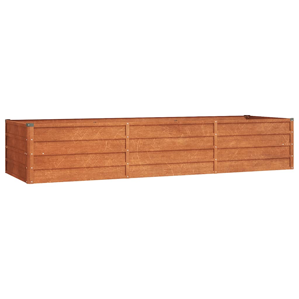 Povišena vrtna gredica boja hrđe 240 x 80 x 45 cm čelik COR-TEN