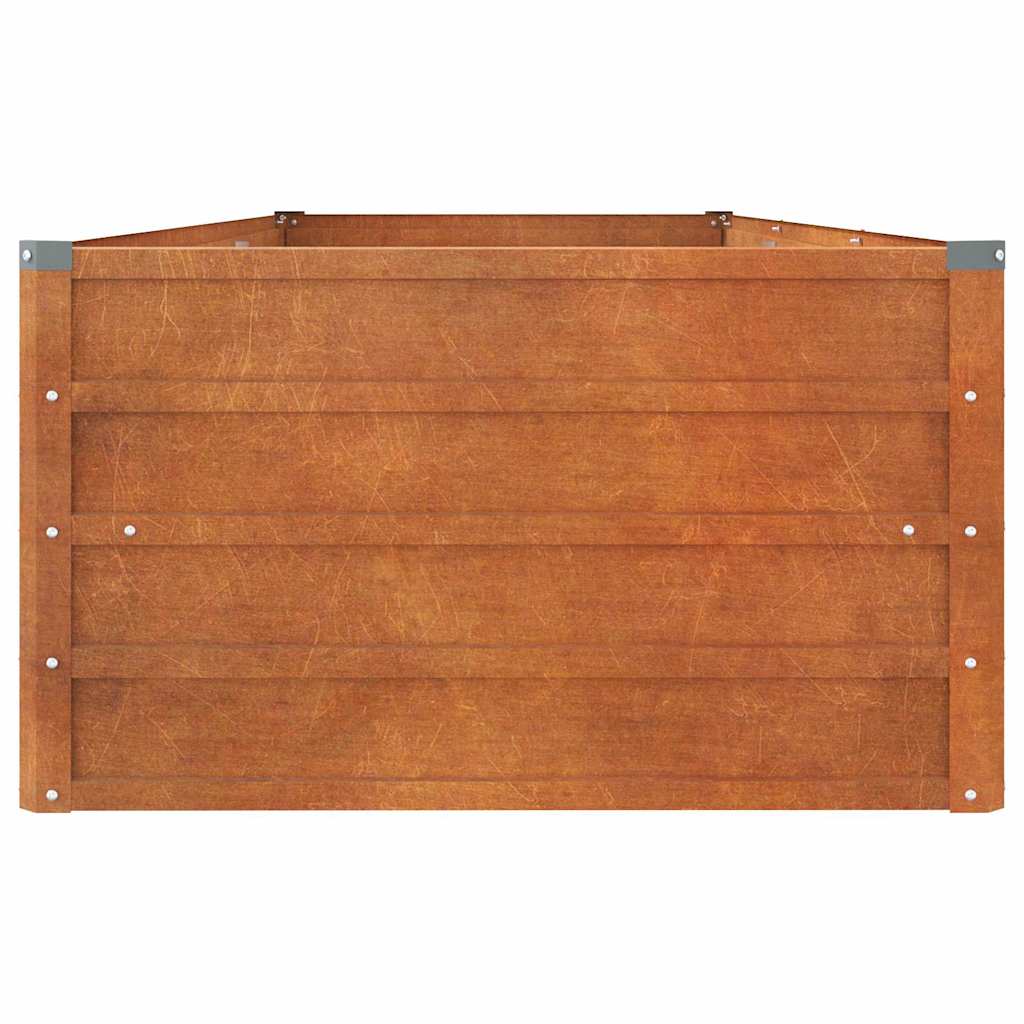 Povišena vrtna gredica boja hrđe 240 x 80 x 45 cm čelik COR-TEN