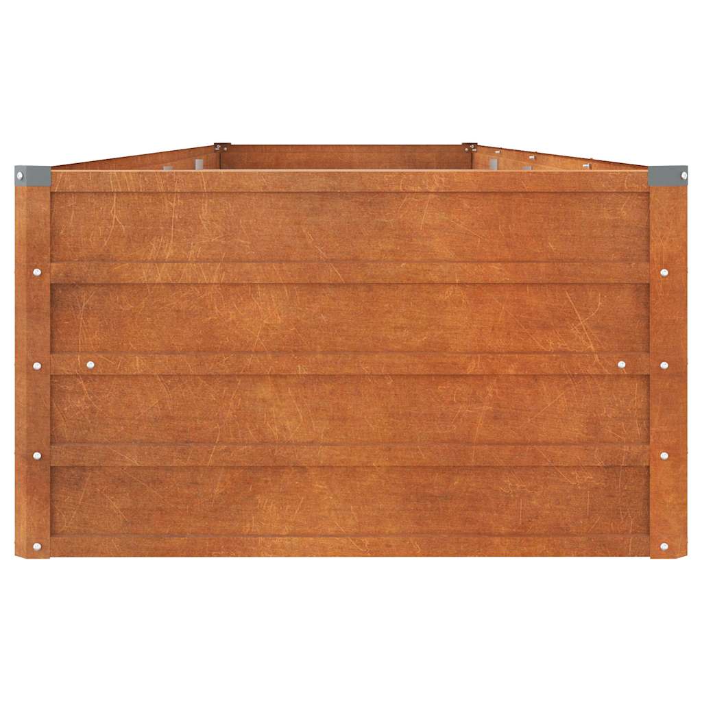 Povišena vrtna gredica boja hrđe 320 x 80 x 45 cm čelik COR-TEN