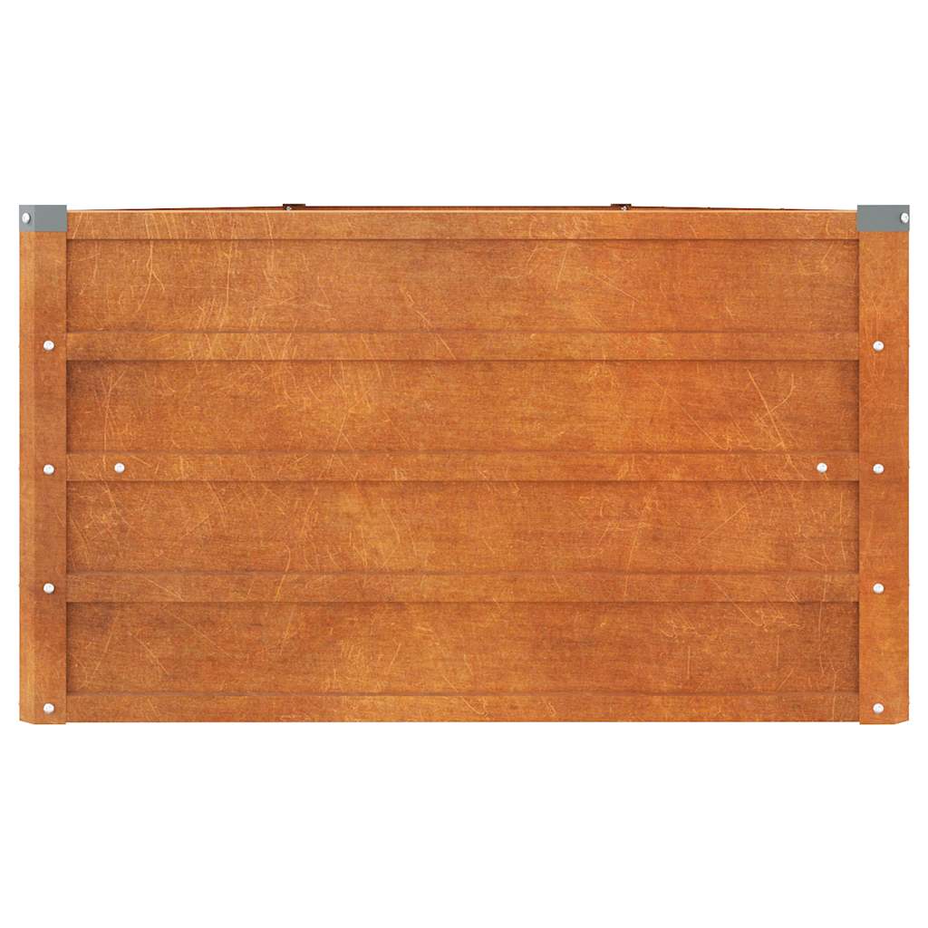 Povišena vrtna gredica boja hrđe 400 x 80 x 45 cm čelik COR-TEN