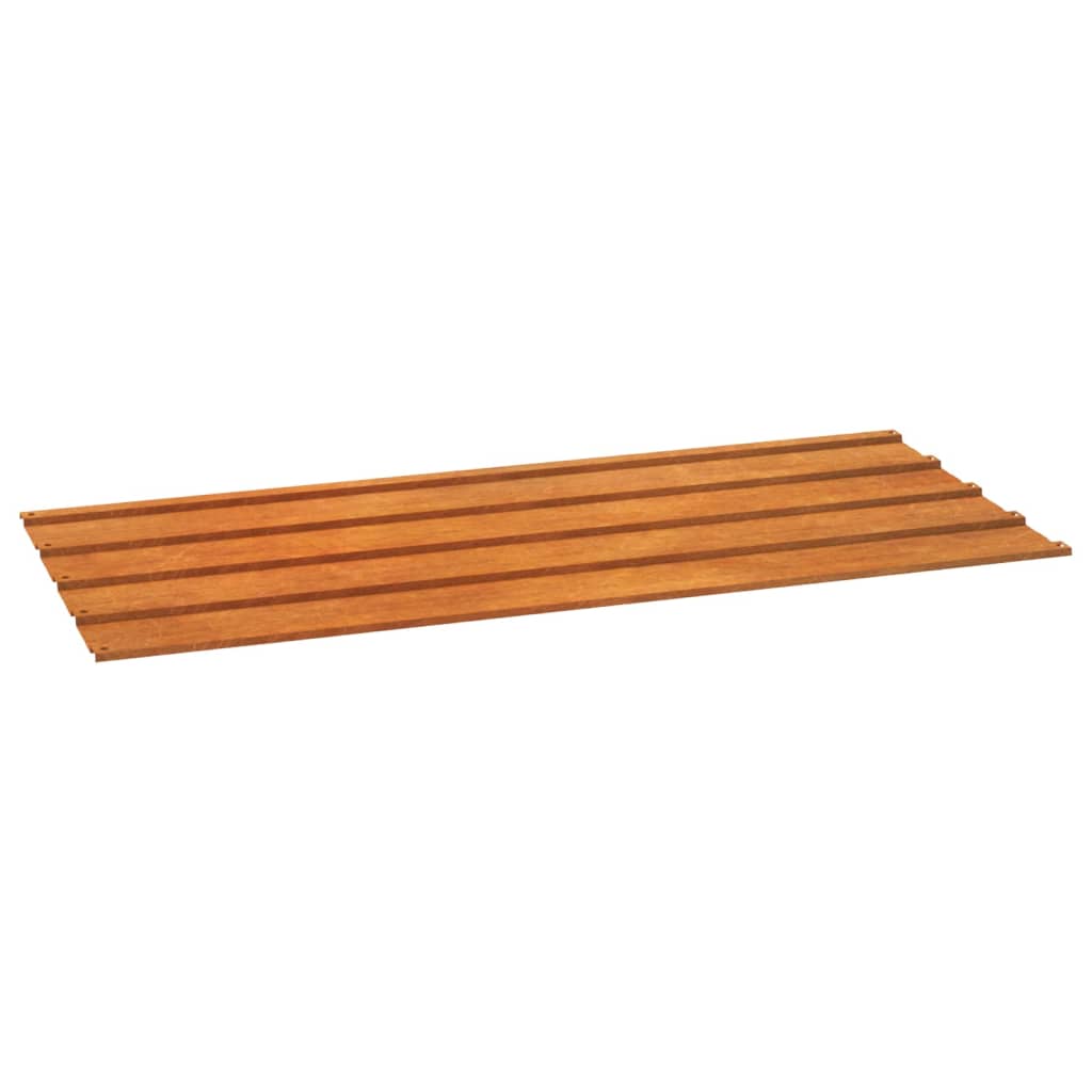Krovni paneli 12 kom boja hrđe 100 x 44 cm od čelika COR-TEN