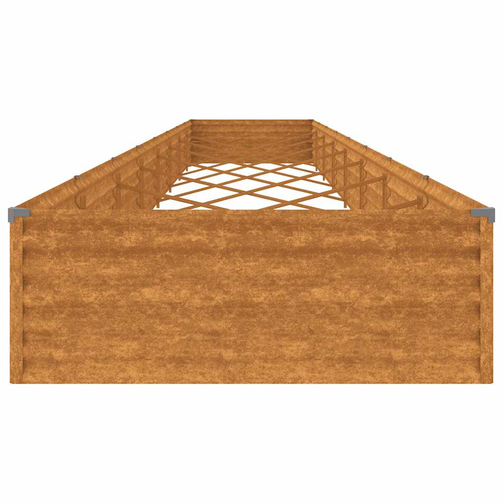 Povišena vrtna gredica 770 x 100 x 36 cm od čelika COR-TEN