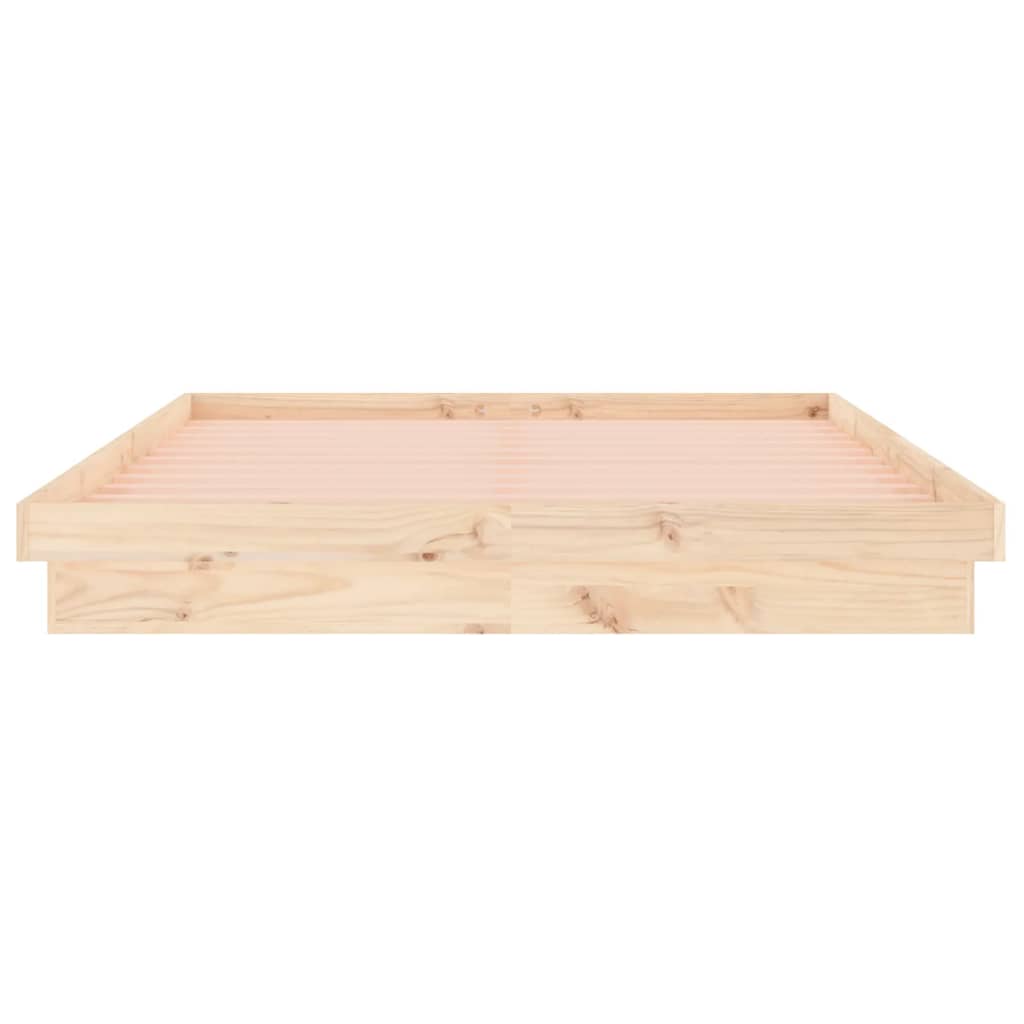 LED okvir kreveta 180 x 200 cm veliki bračni od masivnog drva