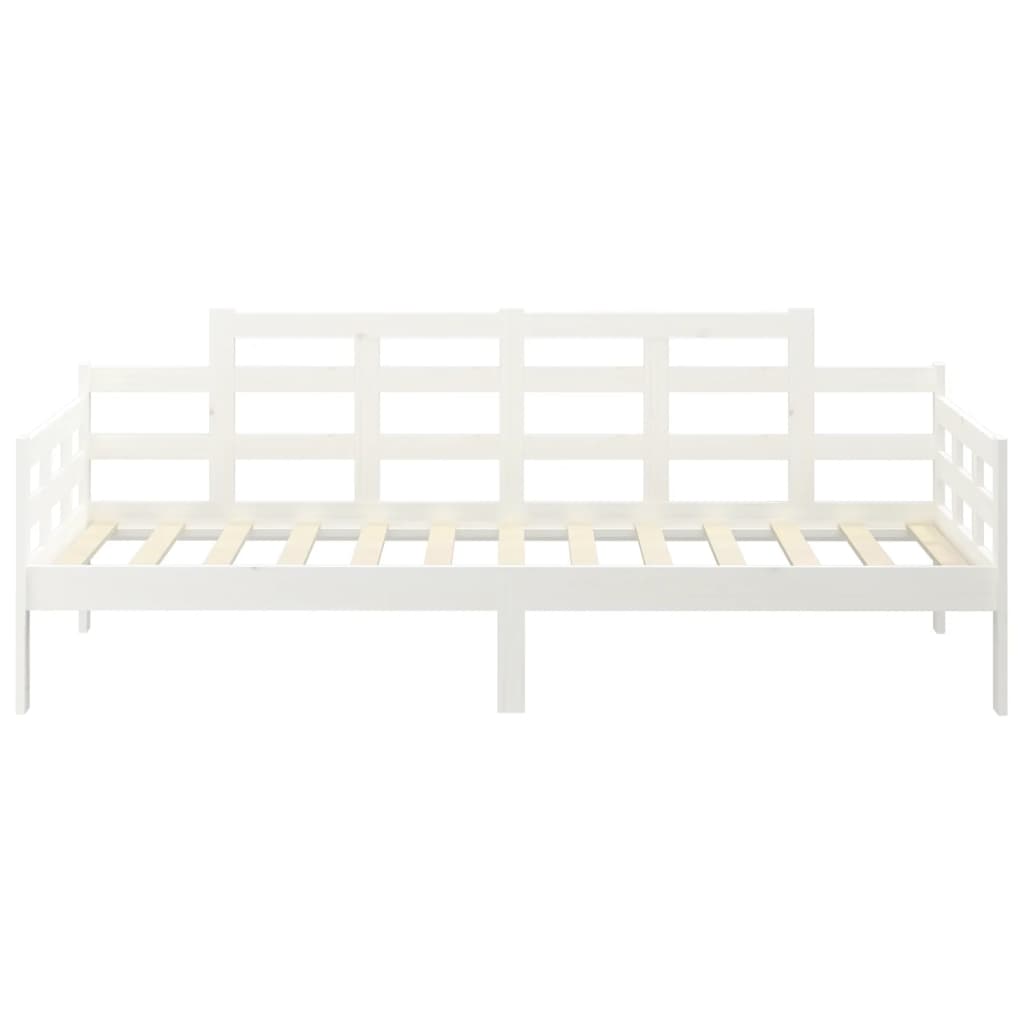 Dnevni ležaj bijeli 80 x 200 cm od masivne borovine