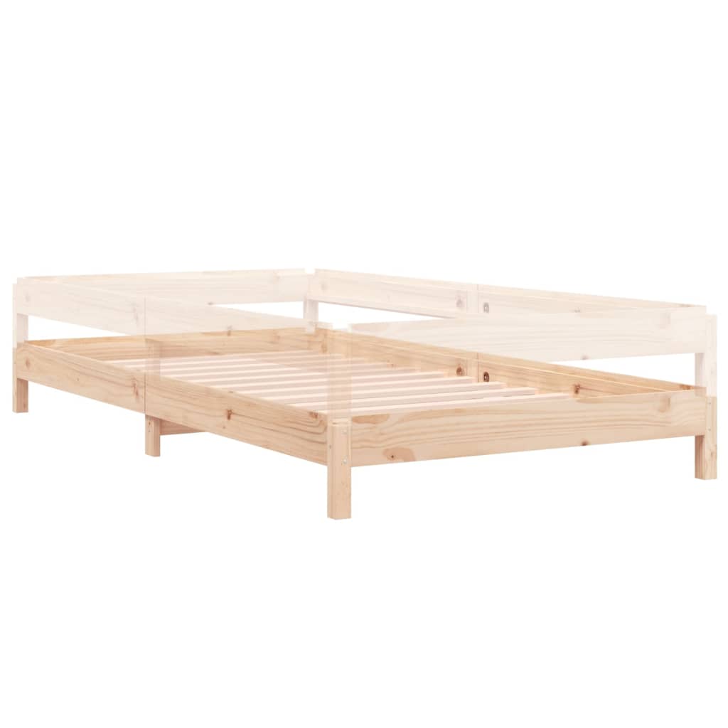 Složivi krevet 100 x 200 cm od masivne borovine