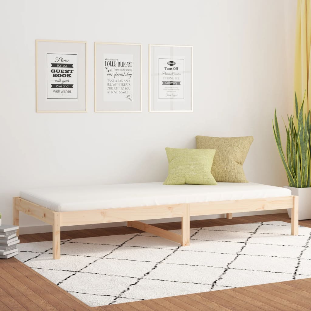 Dnevni krevet bez madraca 80 x 200 cm od masivne borovine
