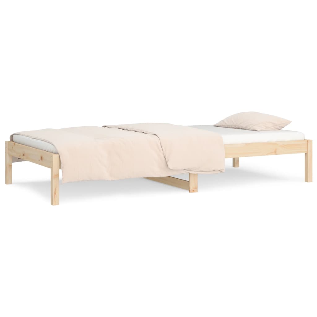 Dnevni krevet 90 x 190 cm mali masivna borovina