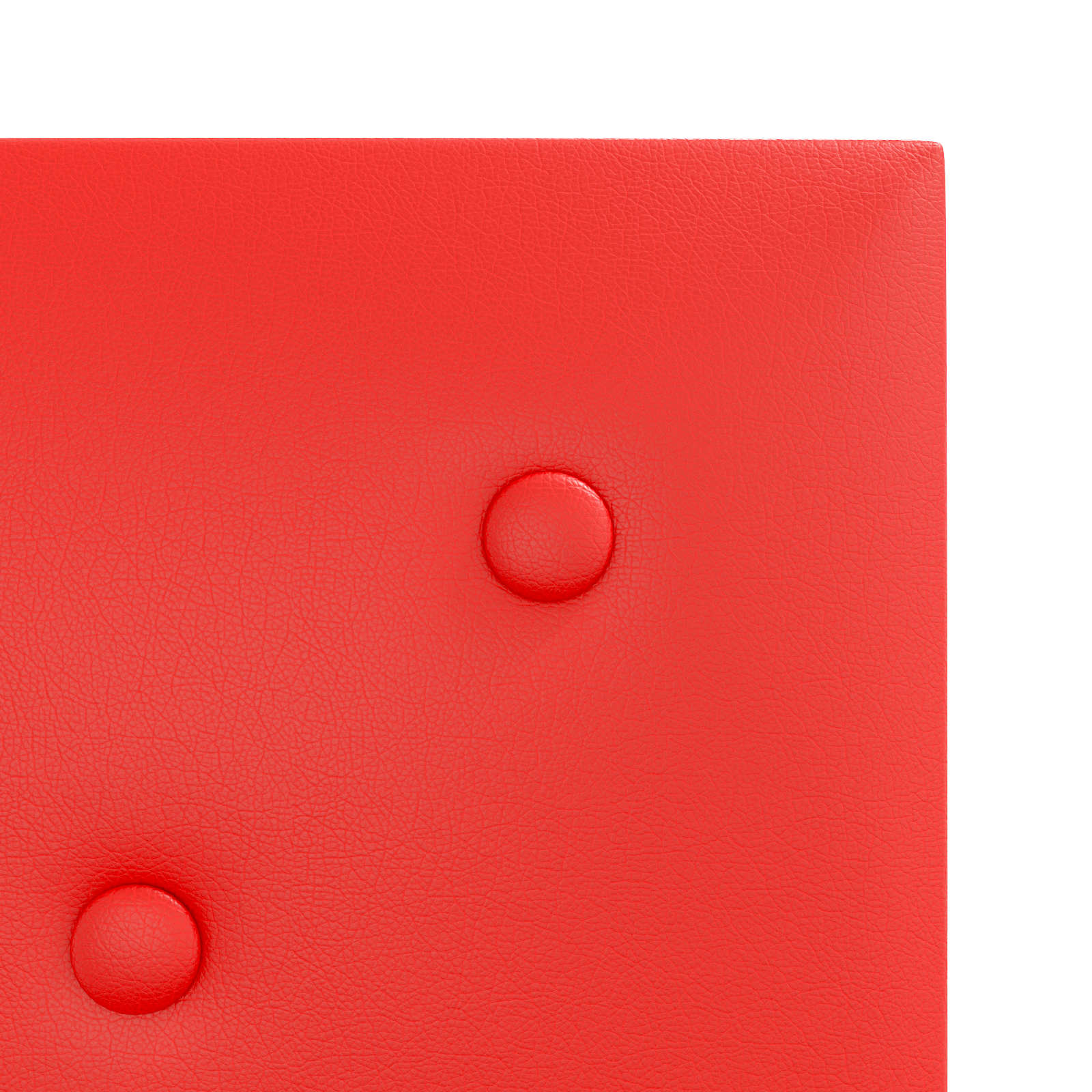 Zidna uzglavlja 12 pcs Crvena 30 x 30 cm Lažna koža