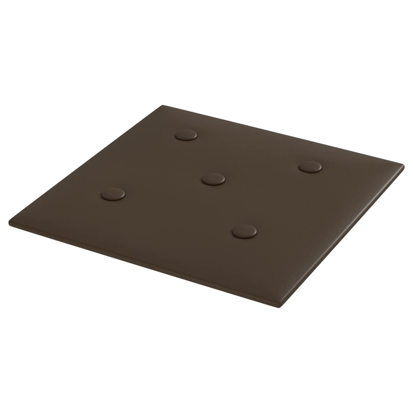 Zidna uzglavlja 12 pcs Smeđa 30 x 30 cm Lažna koža