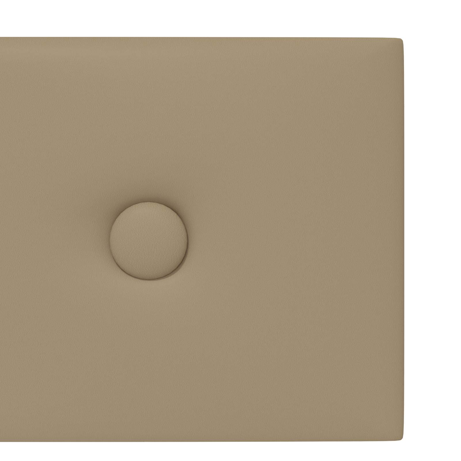Zidna uzglavlja 12 pcs Boja cappuccina 60 x 15 cm Lažna koža