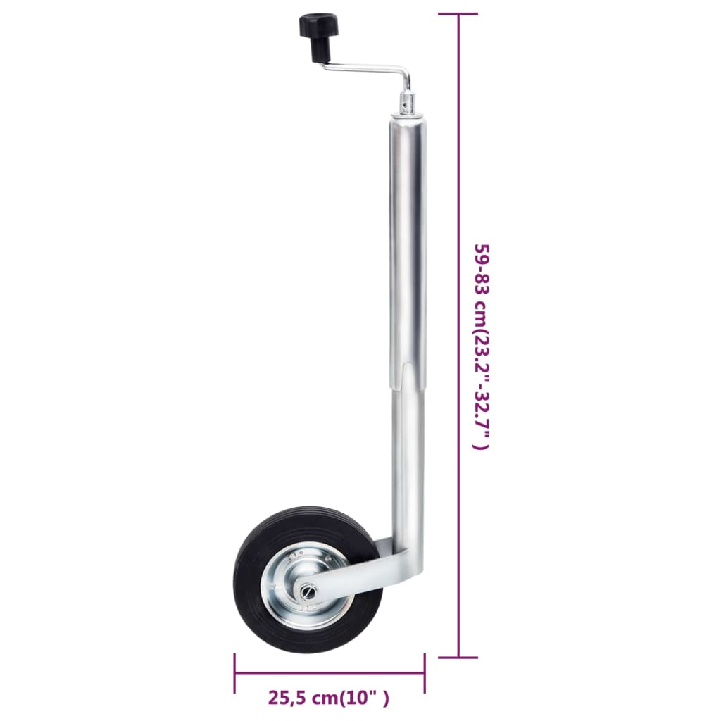 Potporni kotač za prikolicu 48 mm od pocinčanog čelika