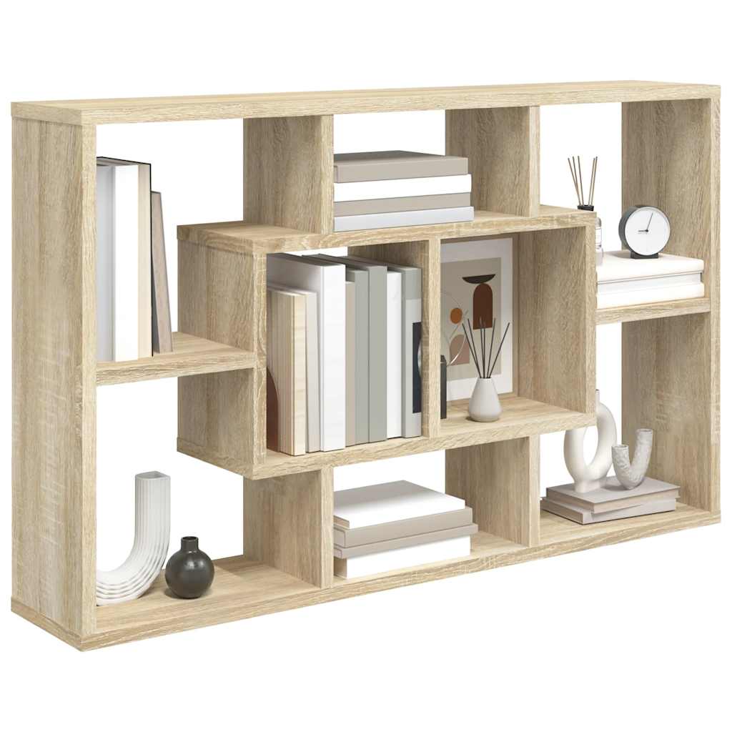 Zidna polica boja hrasta sonome 85x16x52,5 cm konstruirano drvo