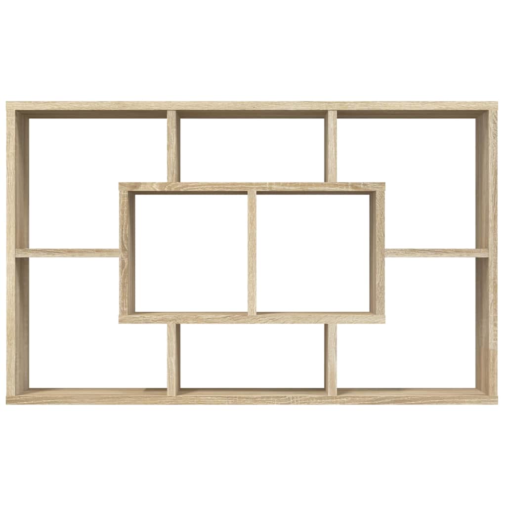 Zidna polica boja hrasta sonome 85x16x52,5 cm konstruirano drvo