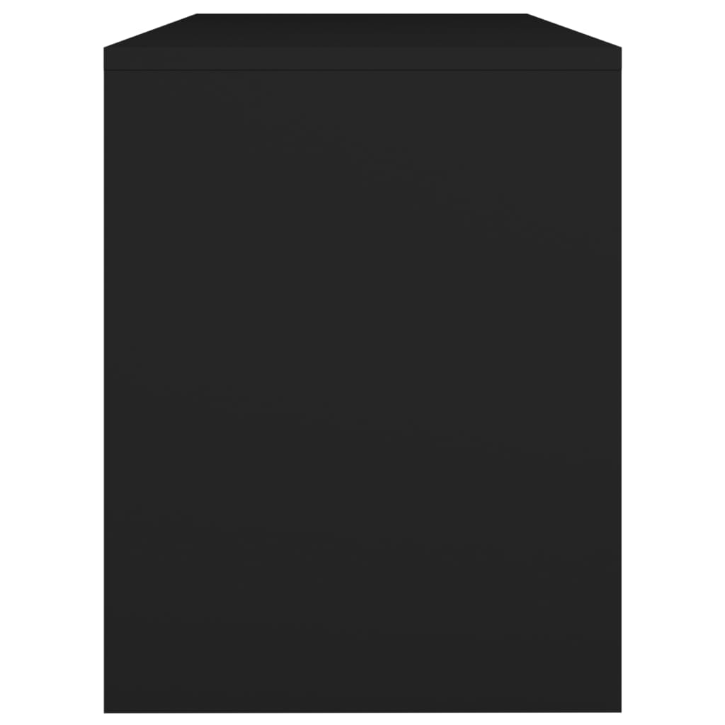 Toaletni stolac crni 70 x 35 x 45 cm od konstruiranog drva