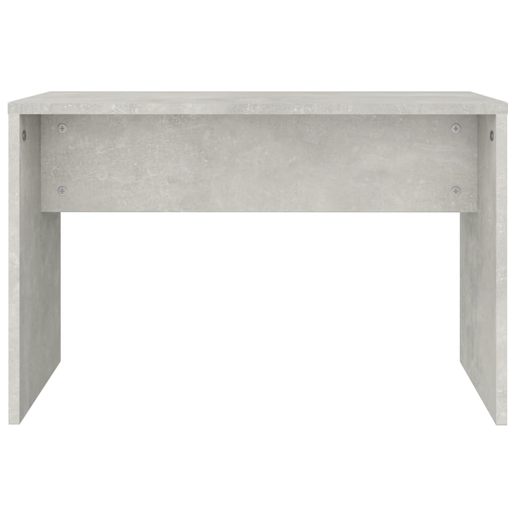 Toaletni stolac siva boja betona 70x35x45 cm konstruirano drvo