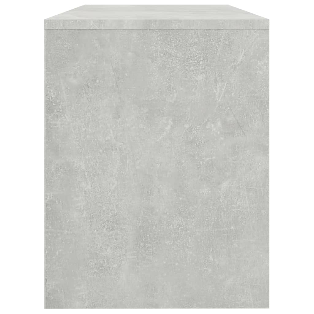 Toaletni stolac siva boja betona 70x35x45 cm konstruirano drvo
