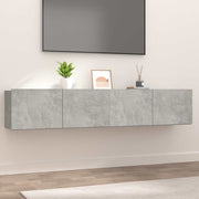 TV ormarići 2 kom Siva betona 80x30x30 cm konstruirano drvo