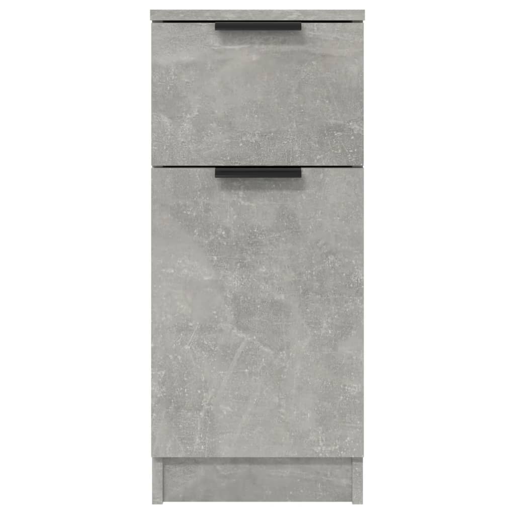 Komode 2 kom siva boja betona 30 x 30 x 70 cm konstruirano drvo