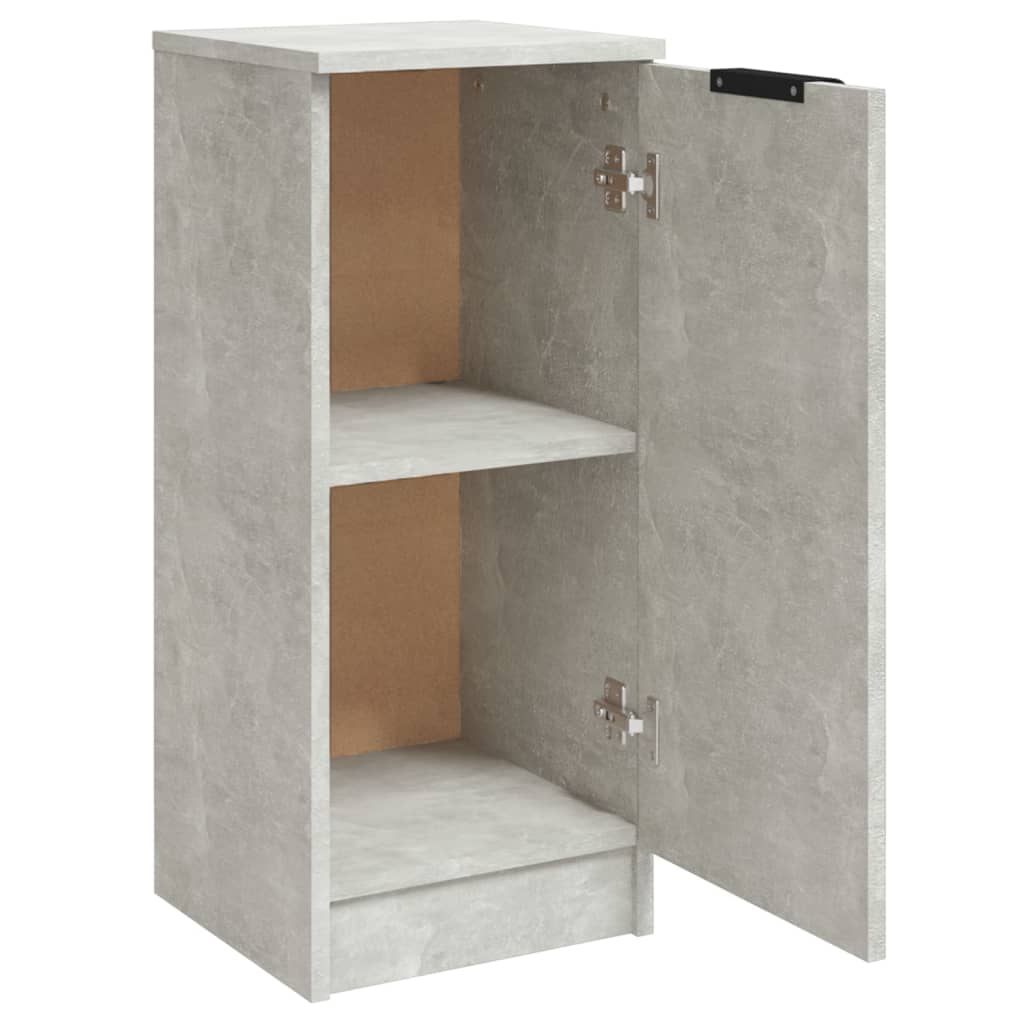 Komode 2 kom siva boja betona 30 x 30 x 70 cm konstruirano drvo