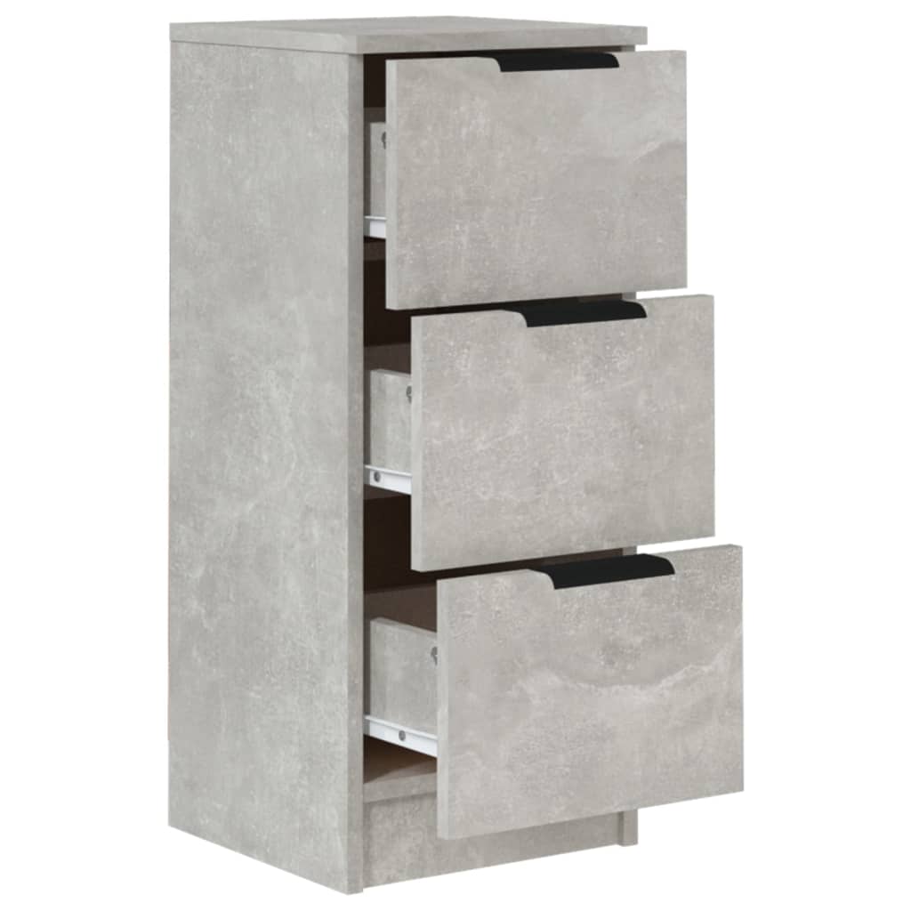 Komoda siva boja betona 30 x 30 x 70 cm od konstruiranog drva